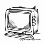 Screen Time: Computer Monitor Coloring Pages 4