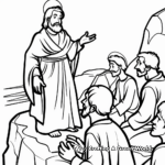Sermon on the Mount Beatitude Coloring Pages 1