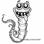 Silly Tentacle Monster Coloring Pages 1