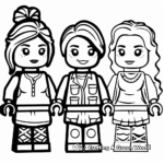 Simple and Sweet Lego Friends Coloring Pages 1