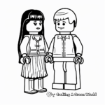 Simple and Sweet Lego Friends Coloring Pages 2