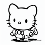 Simple Baby Hello Kitty Coloring Pages for Small Children 1