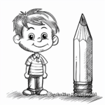 Simple Pencil Coloring Pages for Kids 1