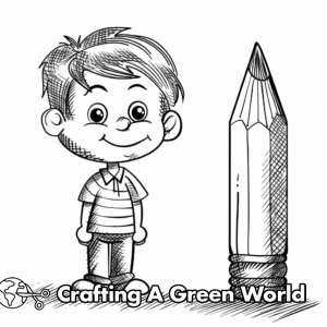 Pencil Coloring Pages - Free &amp; Printable!