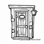 Simple Roblox Door Coloring Pages for Kids 3