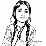 Simple Sacagawea Coloring Pages for Children 2