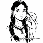 Simple Sacagawea Coloring Pages for Children 3