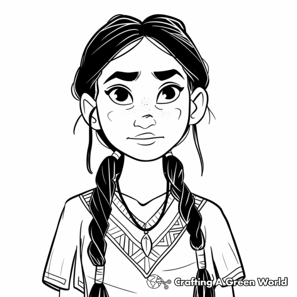 Sacagawea Coloring Pages - Free &amp; Printable!