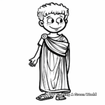 Simple Toga Coloring Pages for Children 2