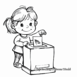 Simple Voting Day Coloring Pages for Toddlers 3