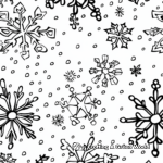 Snowflake-Filled Frozen Christmas Coloring Pages 4