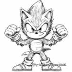 Sonic the Werehog Transformation Coloring Pages 3