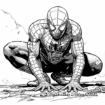 Sophisticated Spiderman Coloring Pages for Adults 1