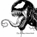Sophisticated Venom Coloring Pages for Adults 1