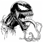Sophisticated Venom Coloring Pages for Adults 2