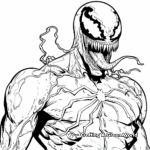 Sophisticated Venom Coloring Pages for Adults 4