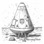 Spaceship on Mars Coloring Pages 3