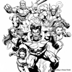 Spectacular X-Men Team Coloring Pages 2