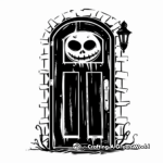 Spooky Roblox Door Coloring Pages 4