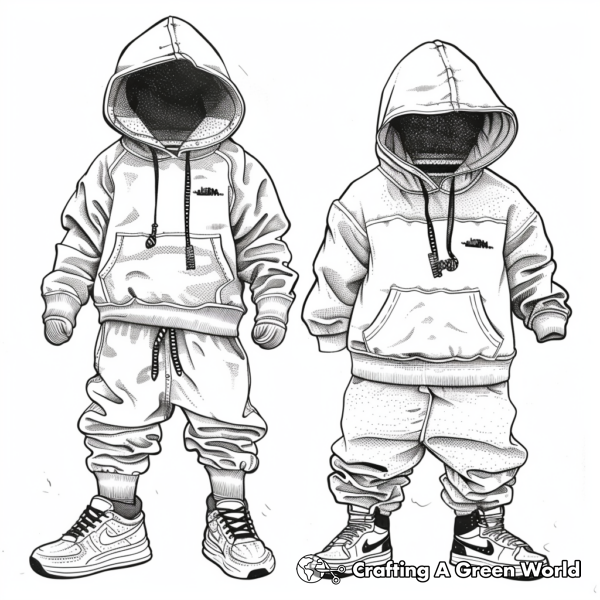 Outfits Coloring Pages - Free &amp; Printable!