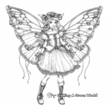 Steampunk Fairy Coloring Pages for Adults 2