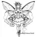 Steampunk Fairy Coloring Pages for Adults 4