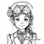 Steampunk Victorian Era Coloring Pages 1