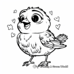 Stella - Lovely Pink Bird Angry Bird Coloring Pages 1