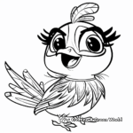 Stella - Lovely Pink Bird Angry Bird Coloring Pages 4