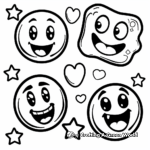 Sticker Emoji Coloring Sheets for All Ages 1