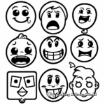 Sticker Emoji Coloring Sheets for All Ages 3