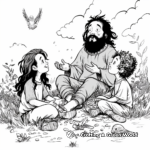 Storytelling 'Creation of Beatitudes' Coloring Pages 1