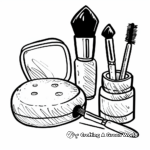Stylish Beauty Blender Coloring Pages 4