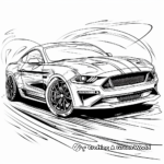 Superfast Mustang Cobra Coloring Pages 4