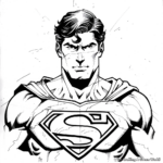 Superman in his Daily Life Clark Kent Coloring Pages 2