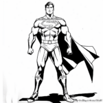 Superman in his Daily Life Clark Kent Coloring Pages 4