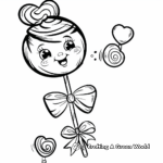 Sweet Valentine's Day Candy Coloring Pages for Kids 4