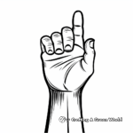 Symbolic Voting Hand Raising Coloring Pages 4
