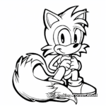 Tails the Fox: Sonic's Trusty Sidekick Coloring Pages 1