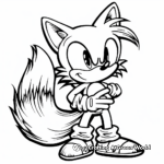 Tails the Fox: Sonic's Trusty Sidekick Coloring Pages 2