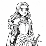 Teenage Heroine Joan of Arc Coloring Pages 2