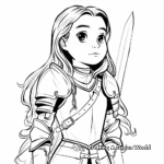 Teenage Heroine Joan of Arc Coloring Pages 3