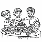 Thanksgiving Feast-Themed Coloring Pages 4