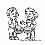 Thanksgiving Harvest Coloring Pages for Preschool 2