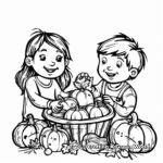 Thanksgiving Harvest Coloring Pages for Preschool 3