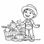 Thanksgiving Harvest Coloring Pages for Preschool 4