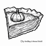 Thanksgiving Pumpkin Pie Coloring Pages for Preschool 2