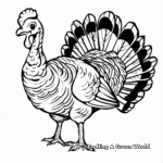 Thanksgiving Turkey Coloring Pages for Preschool 4