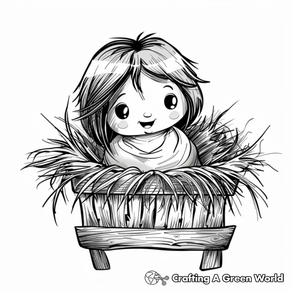 Birth Of Jesus Coloring Pages - Free &amp; Printable!