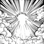 The Bright Light of Transfiguration Coloring Pages 4